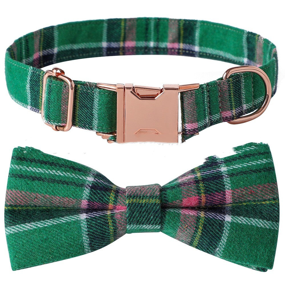 Tartan Bow Collar - New