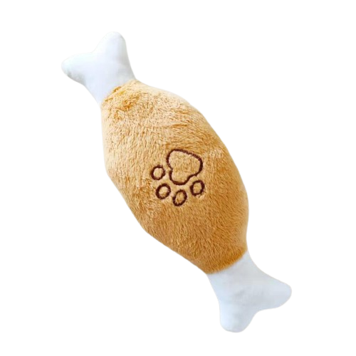 Premium Turkey Leg Squeaky Dog Toy