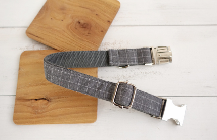 Classic Scottish Plaid Pet Collar Set