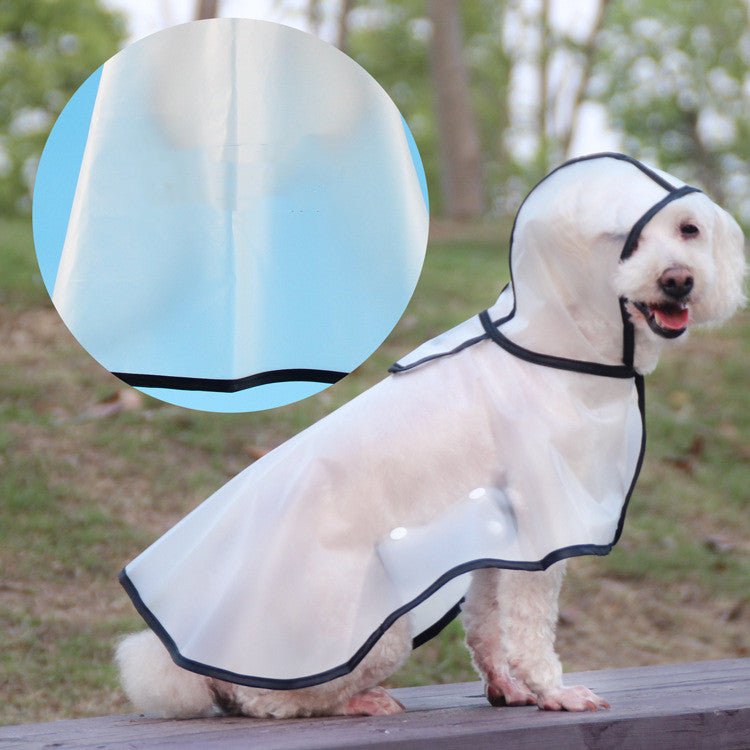 Transparent Waterproof Dog Raincoat- new