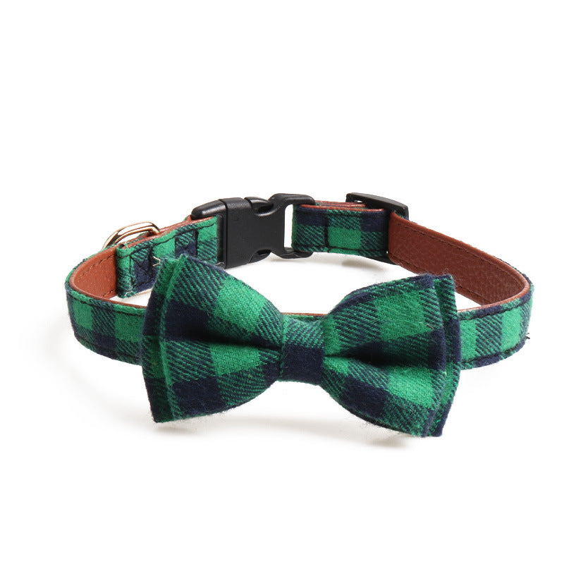 Scottish Luxury Dog Collars with Bowties - New