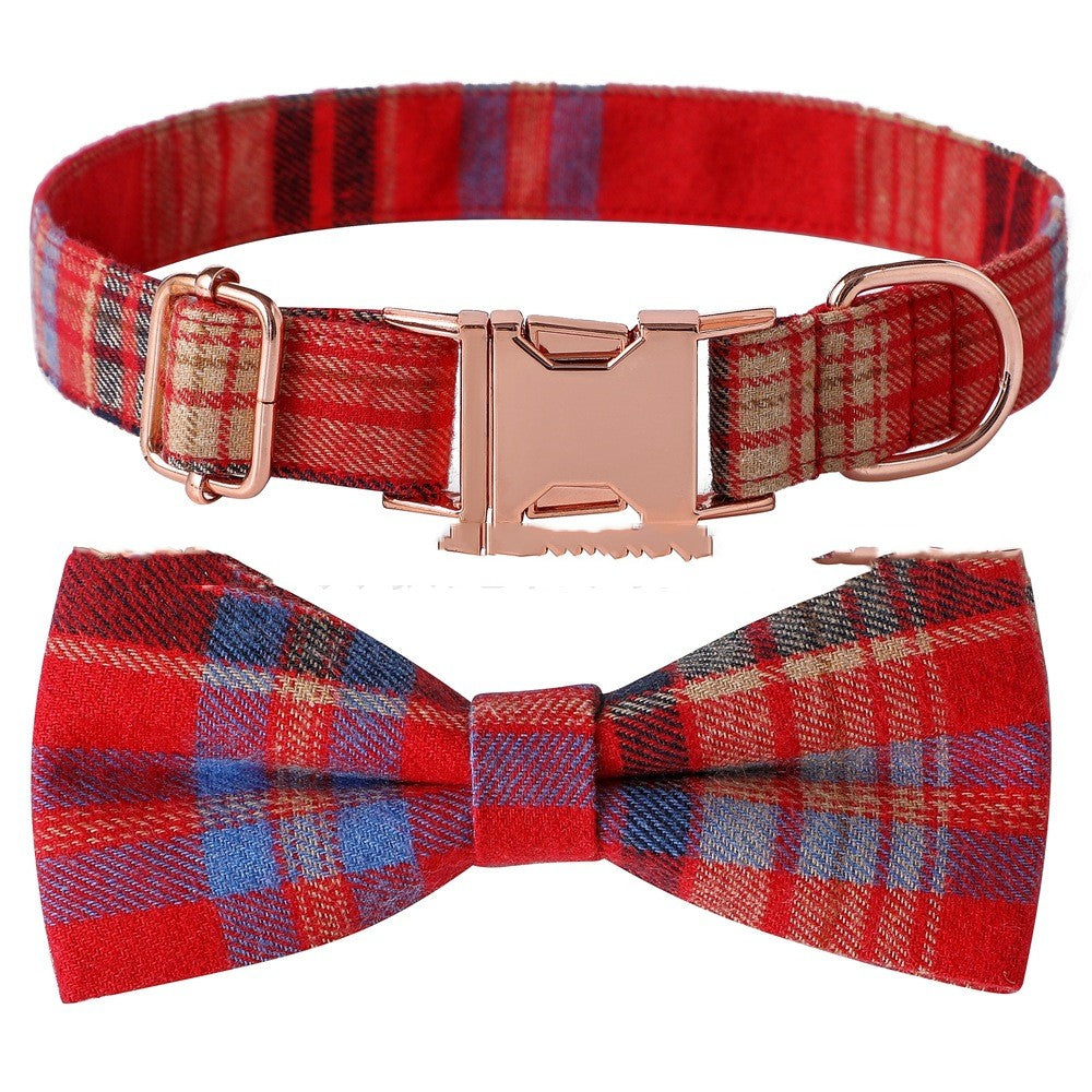 Tartan Bow Collar - New