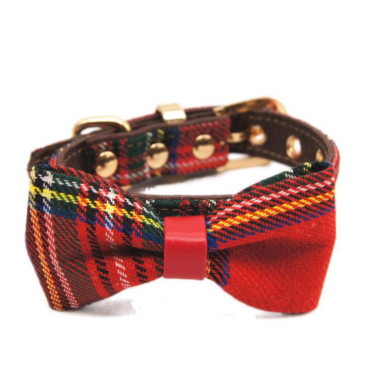 Stewart Tartan Leather Collar Collection