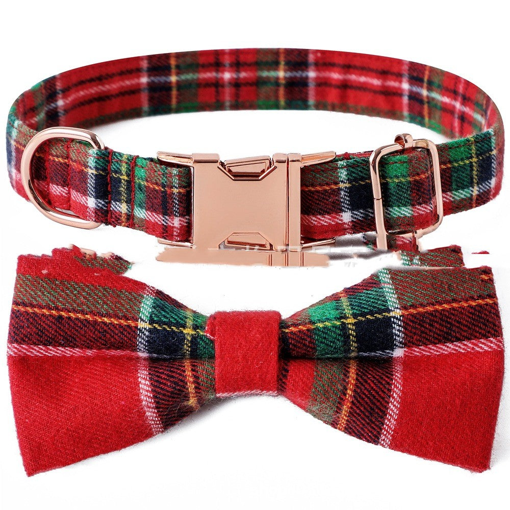 Tartan Bow Collar - New