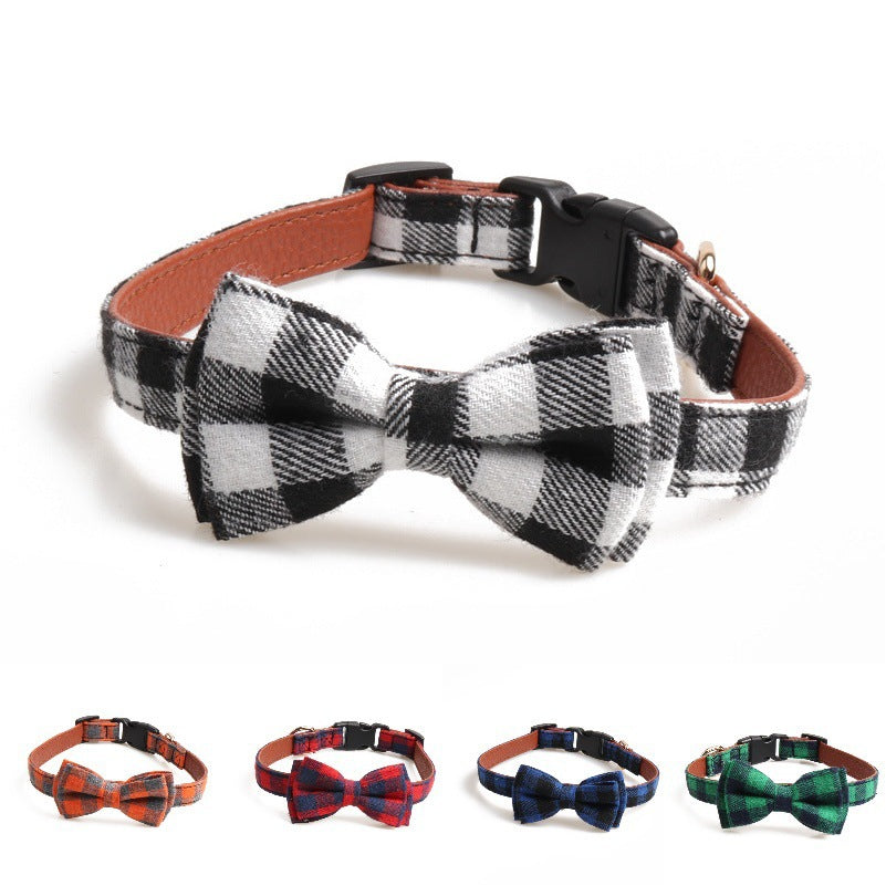 Scottish Luxury Dog Collars with Bowties - New