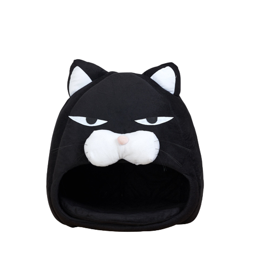 Black and White Grumpy Cat Bed