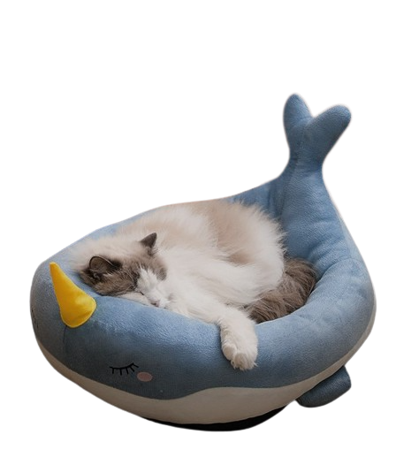 narwarl cute cat bed