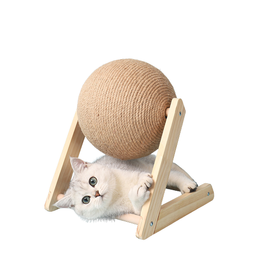 Eco-friendly cat scratcher with sisal rope