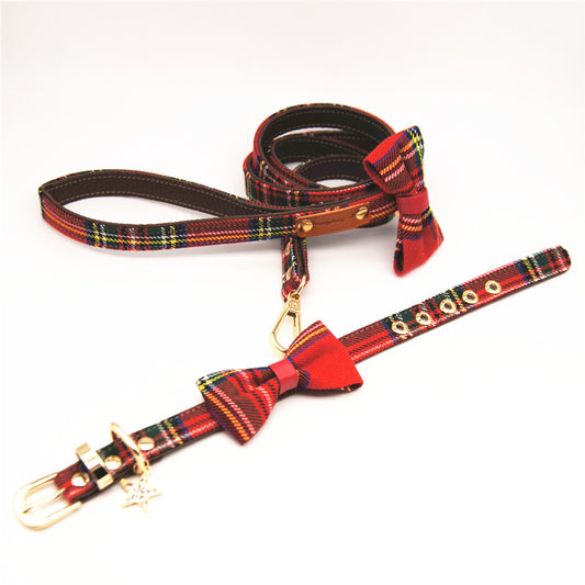 Stewart Tartan Leather Collar Collection