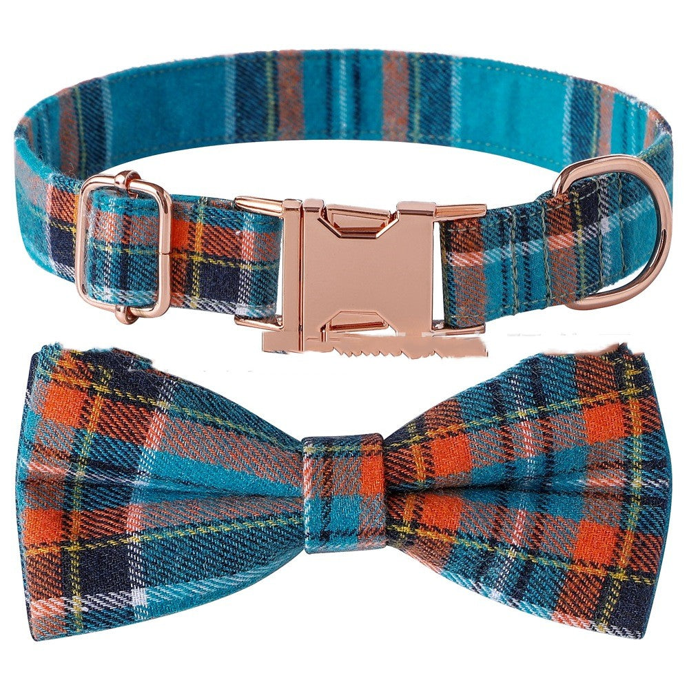 Tartan Bow Collar - New