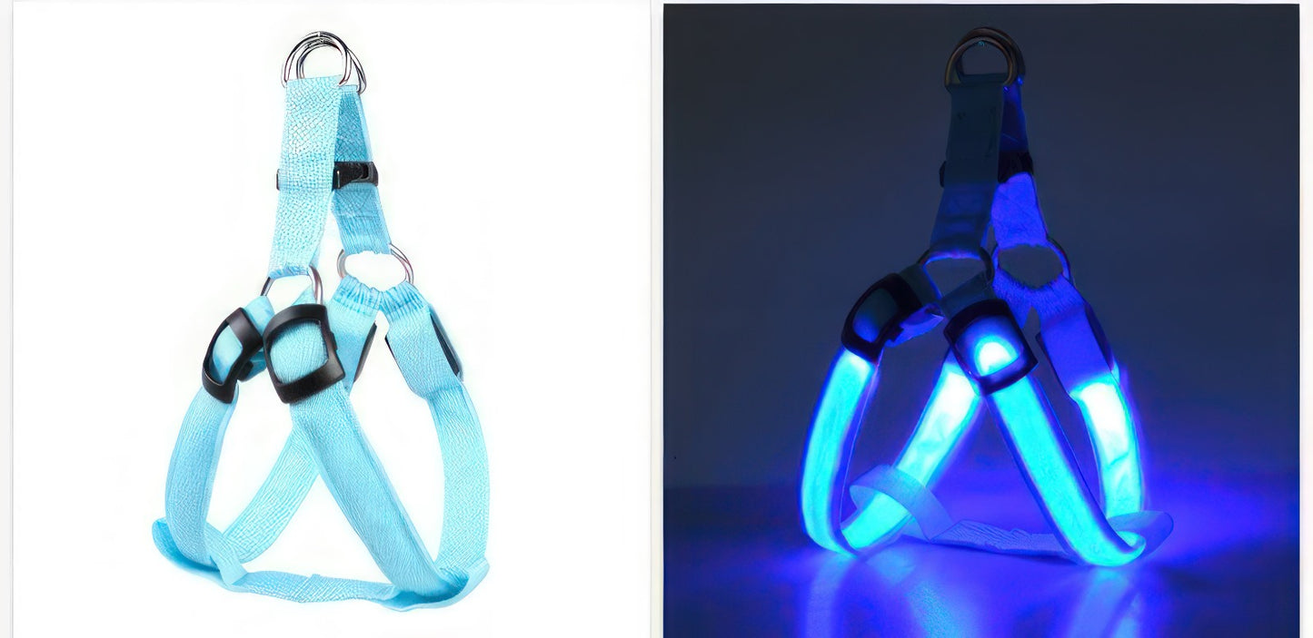 LED luminous Dog Harness
