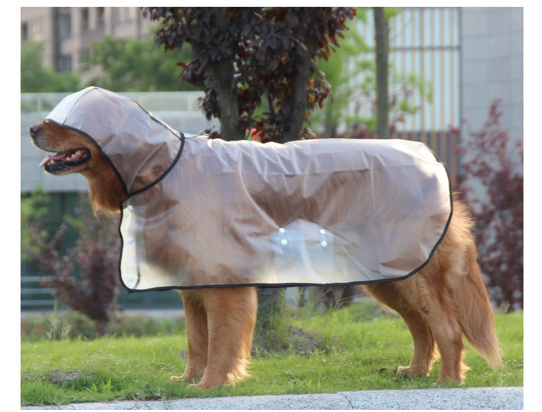 Transparent Waterproof Dog Raincoat- new