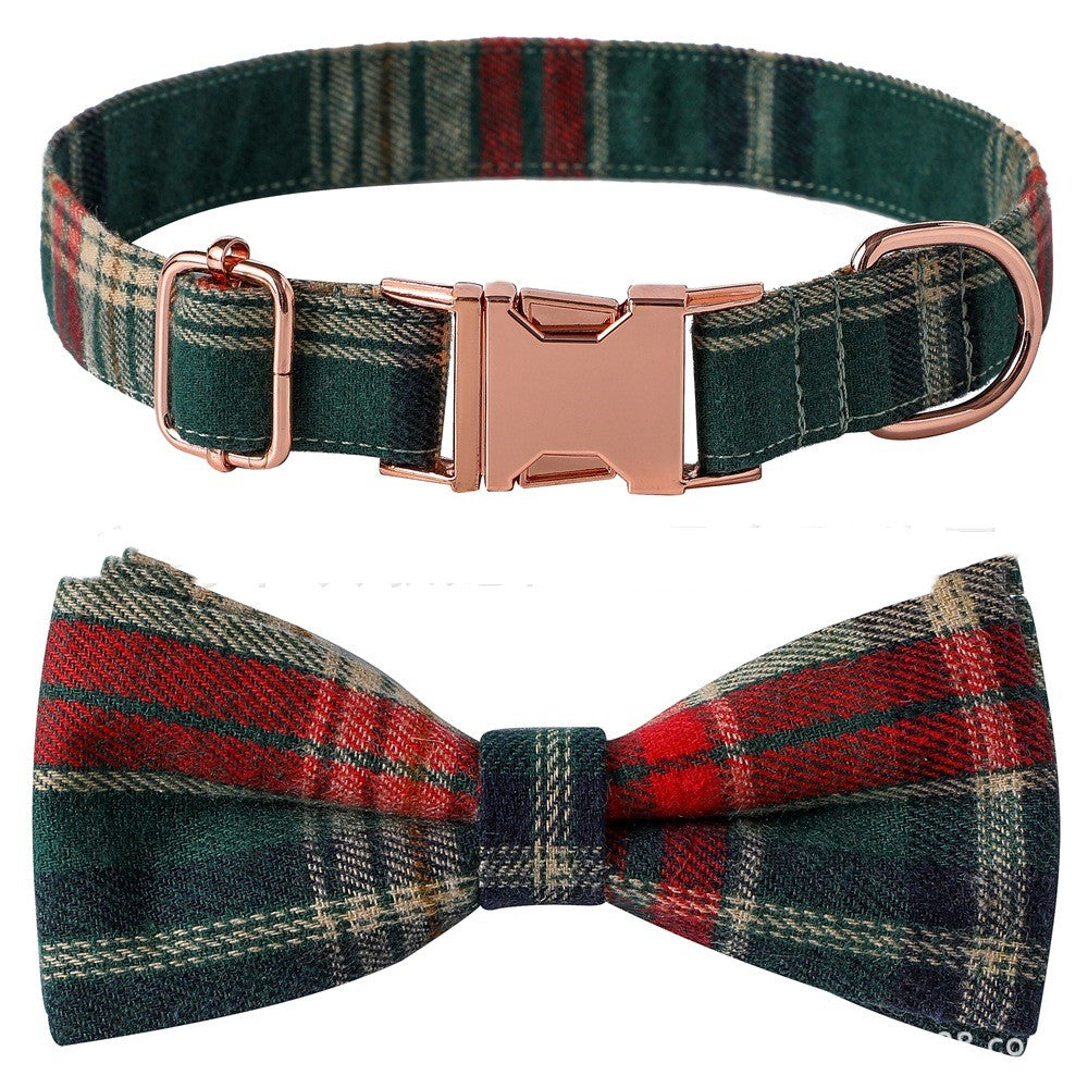 Tartan Bow Collar - New