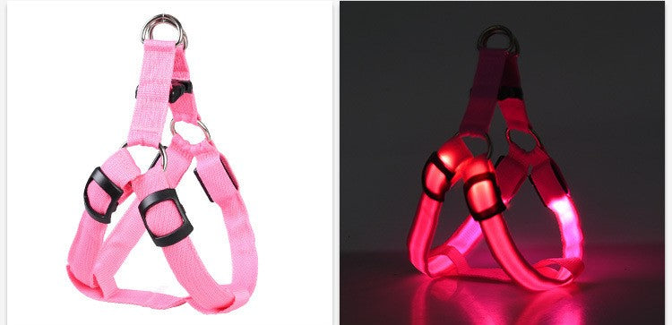 LED luminous Dog Harness