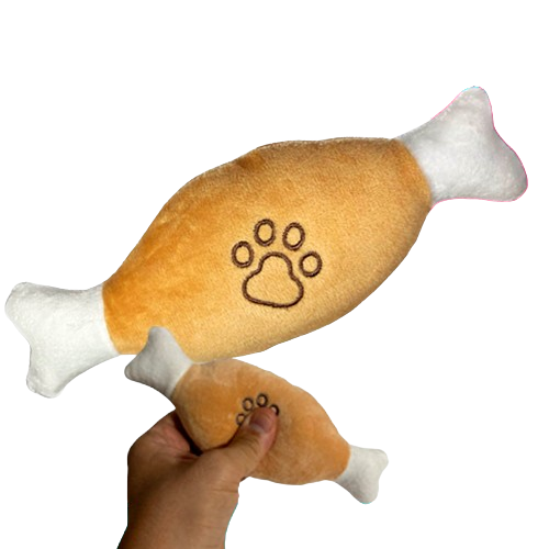 Premium Turkey Leg Squeaky Dog Toy