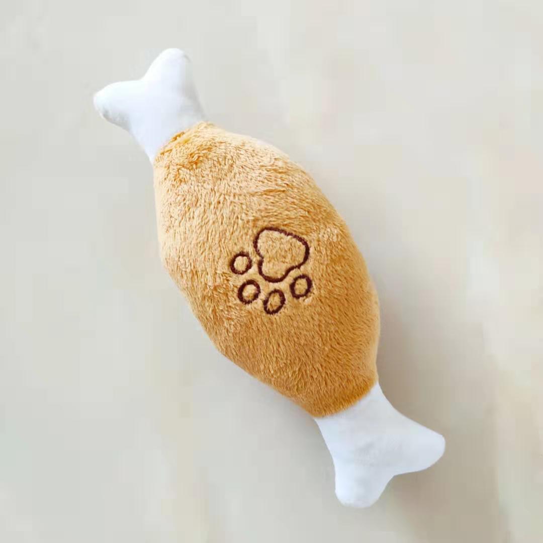 Premium Turkey Leg Squeaky Dog Toy