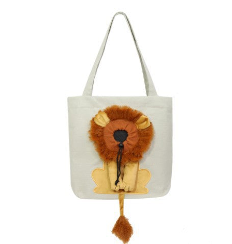 Lion-Shaped Tote Pet CarryBag