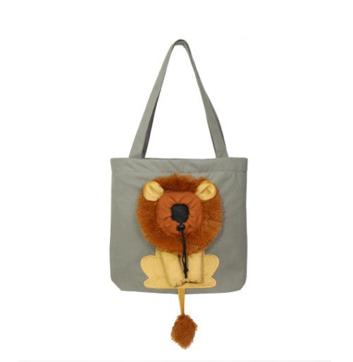 Lion-Shaped Tote Pet CarryBag